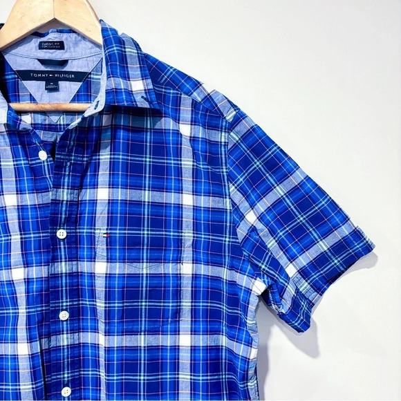 TOMMY HILFIGER Blue plaid shirt - Picture 3 of 5
